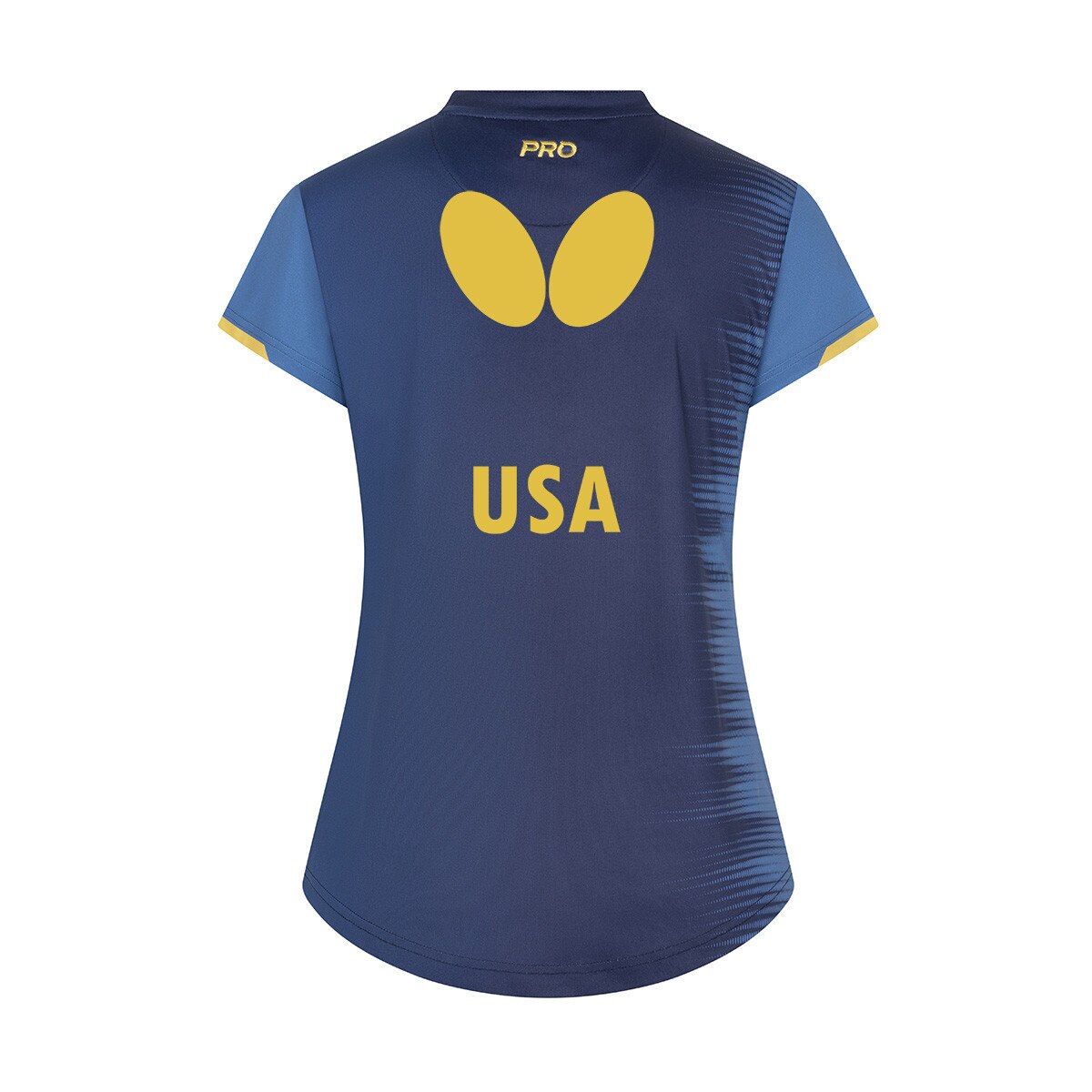 Butterfly Table Tennis USA Team Lady Shirt 26 - Blue - Back